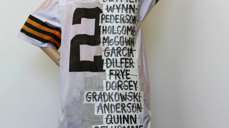 cleveland browns jersey with all quarterbacks